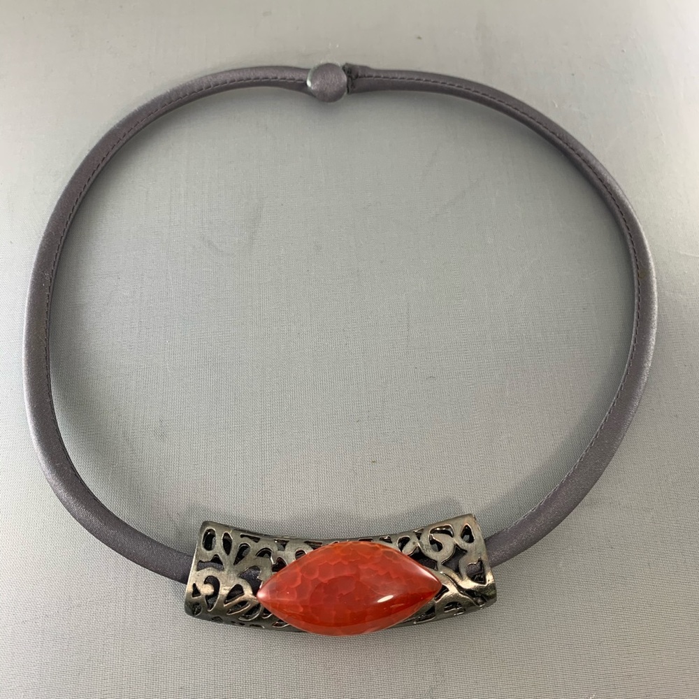 Unique Satin/Pendant Necklace